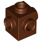 LEGO Steen 1x1 met 4 Noppen BRUIN (100 stuks)