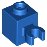 LEGO Steen 1x1 met Clip BLAUW (100 stuks)