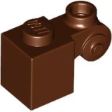 LEGO Steen 1x1 met Krul en Holle Nop BRUIN (100 stuks)