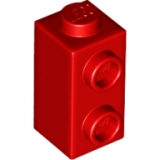 LEGO Steen 1x1x1.2/3 met Zij-noppen ROOD (100 stuks)