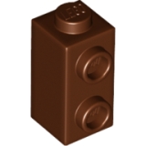 LEGO Steen 1x1x1.2/3 met Zij-noppen BRUIN (100 stuks)