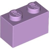 LEGO Steen 1x2 LICHTLAVENDEL (100 stuks)
