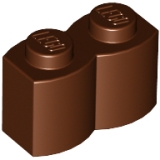 LEGO Steen 1x2 Palisade BRUIN (100 stuks)
