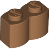 LEGO Steen 1x2 Palisade NOUGAT (100 stuks)