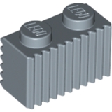 LEGO Steen 1x2 met Grill ZANDBLAUW (100 stuks)