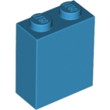 LEGO Steen 1x2x2 DONKERAZUUR (100 stuks)