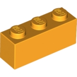 LEGO Steen 1x3 OKERGEEL(100 stuks)