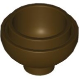 LEGO Ronde Schaal 2x2 DONKERBRUIN (10 stuks)