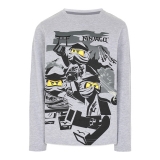 LEGO T-Shirt Ninjago LICHTGRIJS (M12010208 - Maat 104)