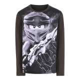 LEGO T-Shirt Ninjago DONKERGRIJS (M12010212 - Maat 122)