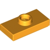 LEGO Plaat 1x2 met Nop OKERGEEL (100 stuks)