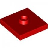 LEGO Plaat 2x2 met Nop ROOD (100 stuks)