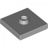 LEGO Plaat 2x2 met Nop LICHTGRIJS (100 stuks)