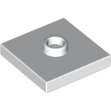 LEGO Plaat 2x2 met Nop WIT (100 stuks)