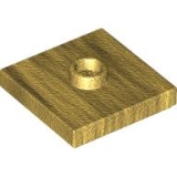 LEGO Plaat 2x2 met Nop GOUDKLEURIG (100 stuks)